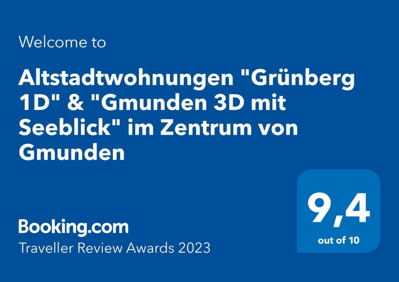 Altstadtwohnungen "Grunberg 1D" & "Gmunden 3D Mit Seeblick" Im Zentrum Von Gmunden Esterno foto